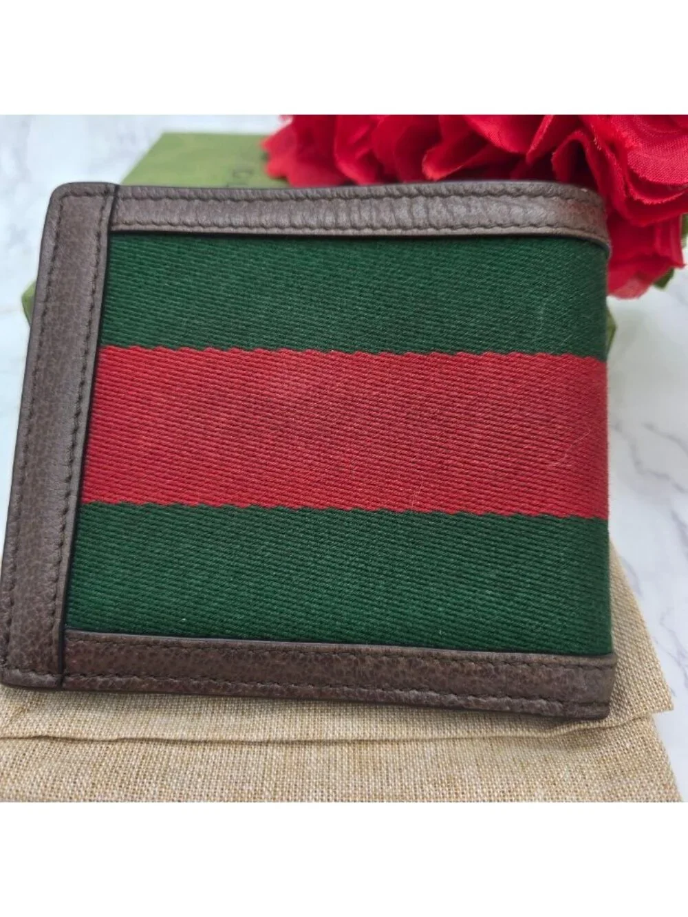 Gucci Fold Wallet Sherry Line GG